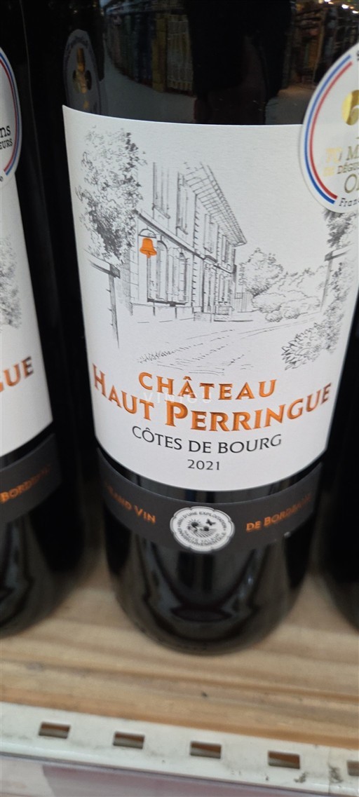 Burdeos Côtes-de-bourg Château Haut Perrinque 2021