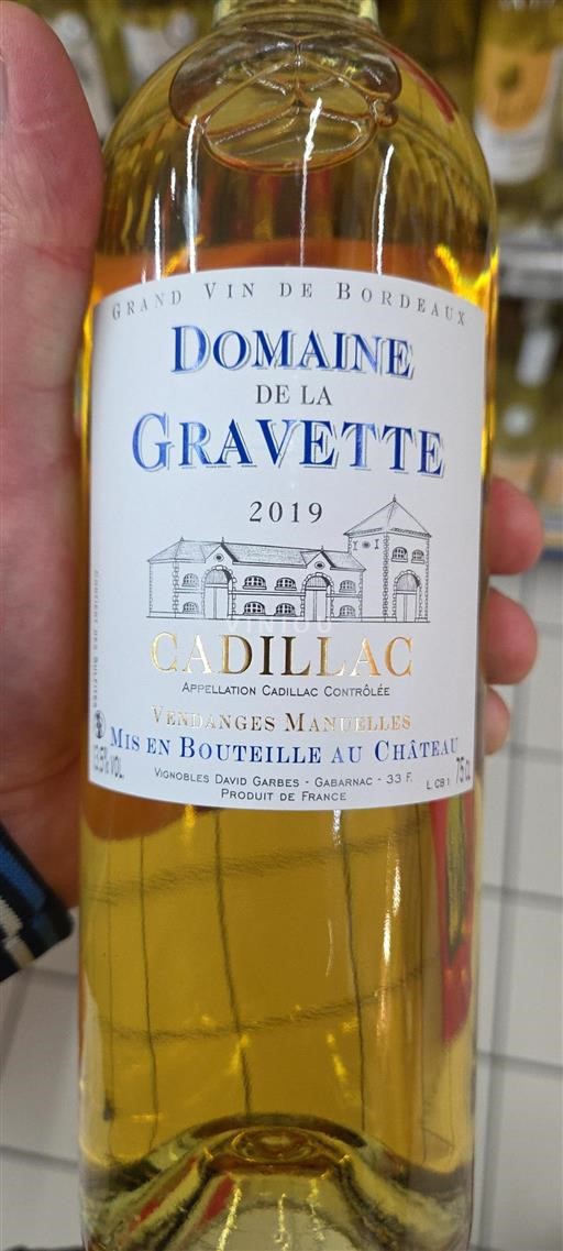 Bordeaux Cadillac Domaine La Gravette 2019
