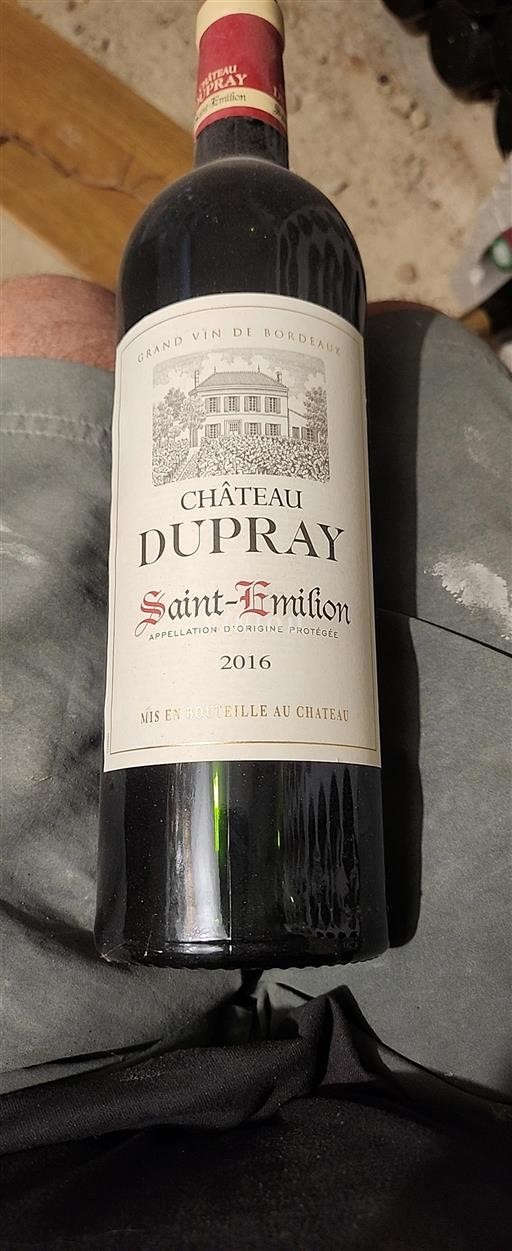 Bordeaux Saint-Émilion Château Dupray 2016