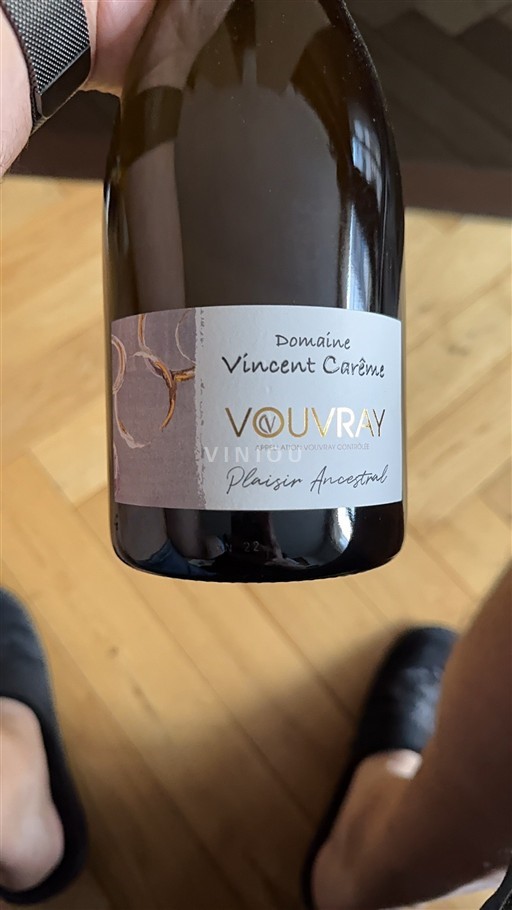 Loirevallei Vouvray Domaine Vincent Carême Plaisir Ancestral 2022
