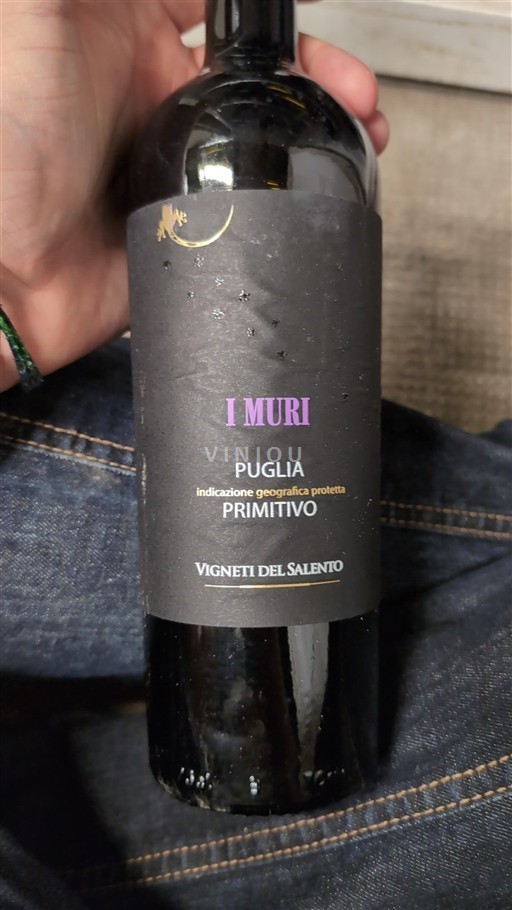 Vin Rouge sec I Muri Vigneti del Salento 2023 Italie Pouilles DOC