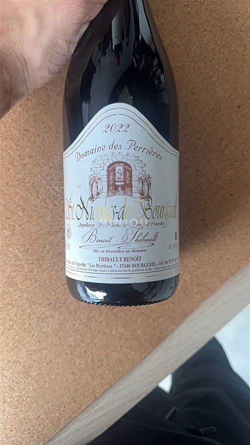 Loirevallei Saint-Nicolas-De-Bourgueil Domaine Des Perrières 2022