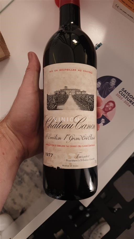 Bordeaux Saint-Émilion Grand Cru Château Canon 1977