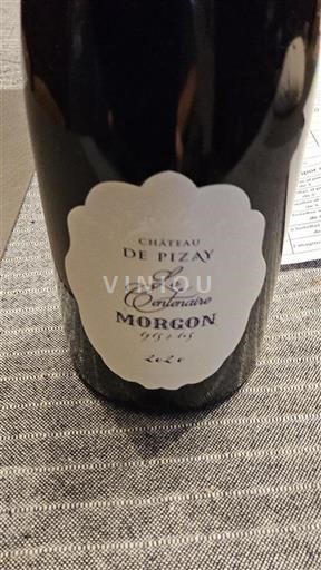 Vin Rouge sec La Centenaire Château Pizay 2020 France Beaujolais Morgon AOC