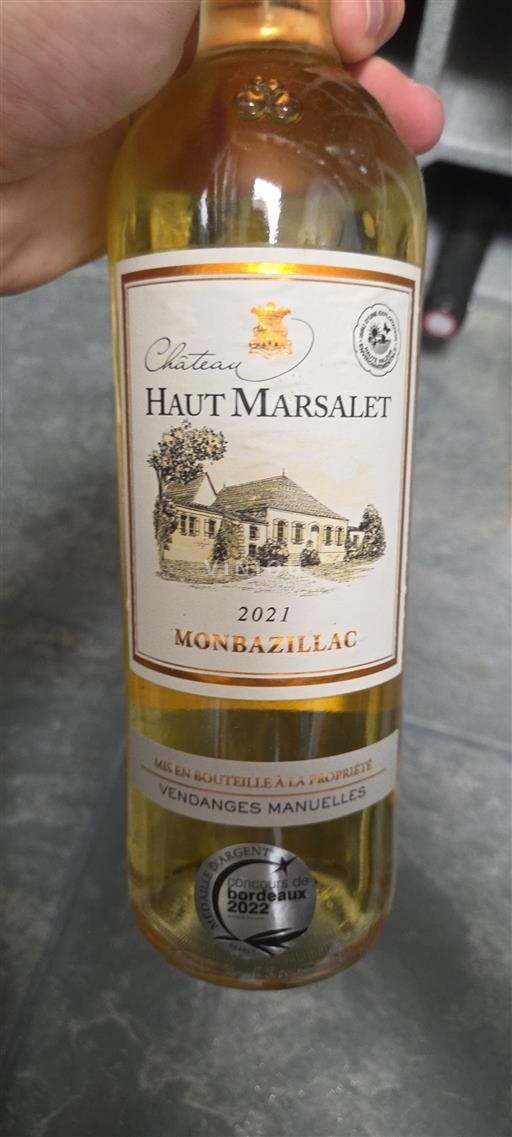 Zuidwest-Frankrijk Monbazillac Château Haut Marsalet 2021
