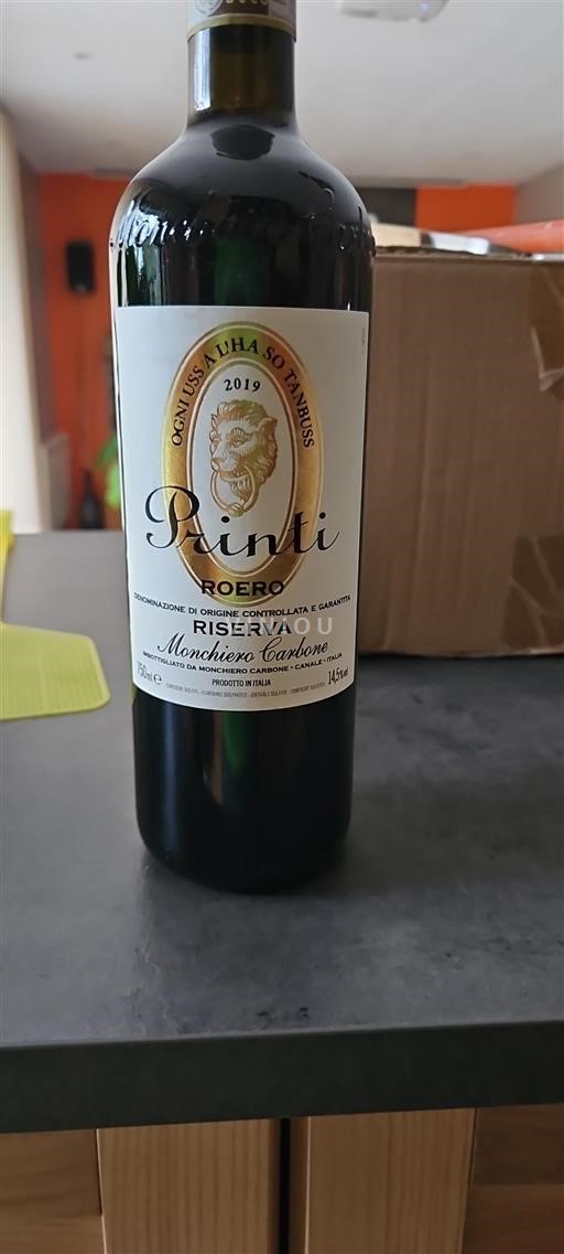 Piemonte Roero Monchiero Carbone Printi 2019