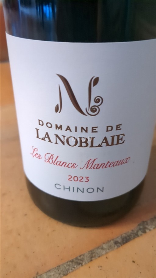 Loiredalen Chinon Domaine La Noblaie Les Blancs Manteaux 2023