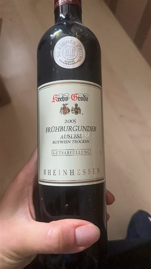 Rheinhessen Määrittelemätön Krebs-Grode Frühburgunder 2005