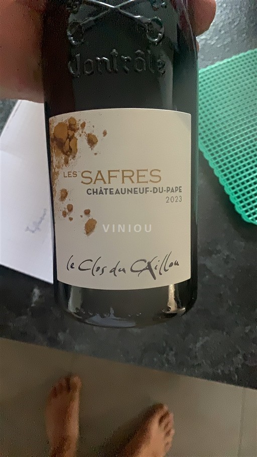 Rhônen laakso Châteauneuf-du-Pape Le Clos du Caillou Les Safres 2023