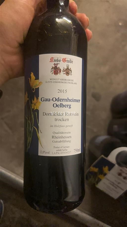 Rheinhessen Weingut Krebs-Grode Gau-Odernheimer Oelberg 2015