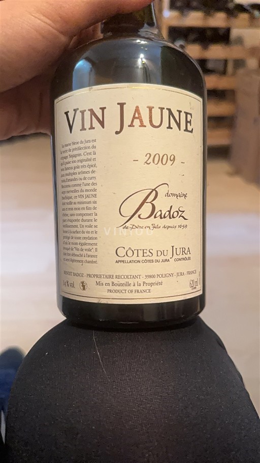 Jura Côtes-du-jura Badoz Vin Jaune 2009