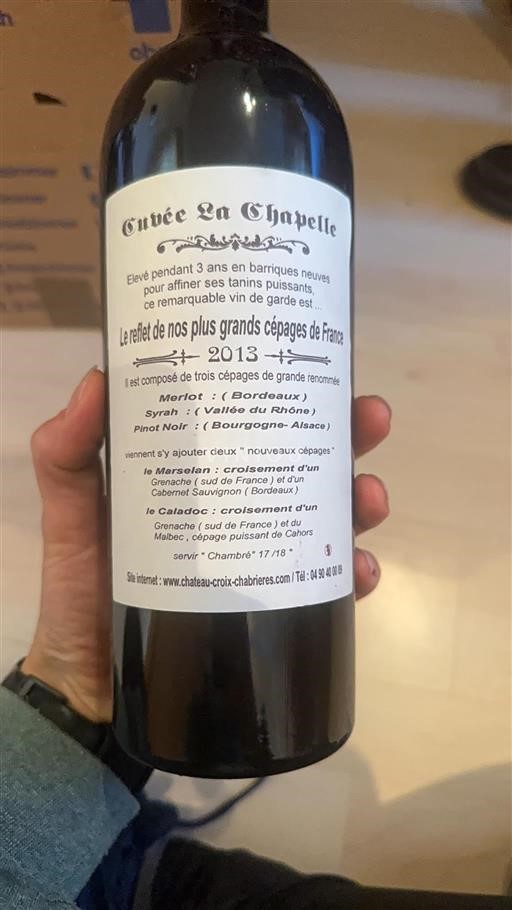 Sudoeste No especificado Château Croix Chabrières La Chapelle 2013