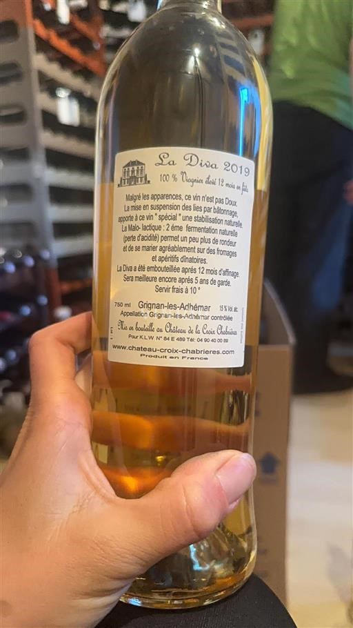 Rhône Valley Grignan-les-Adhémar Château La Croix Chabrières La Diva 2019