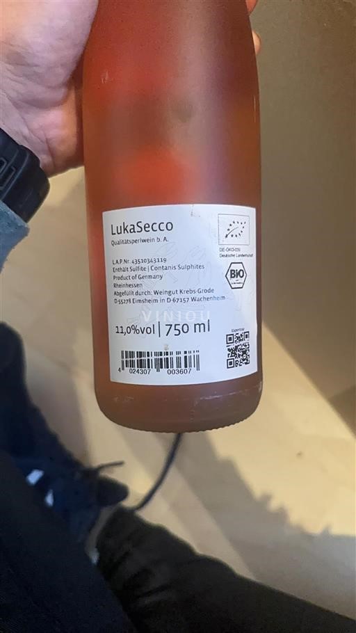 Rheinhessen Not Specified Weingut Krebs-Grode LukaSecco Non-Vintage