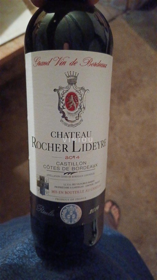 Burdeos Castillon-costas-de-burdeos Château Rocher Lideyre 2014
