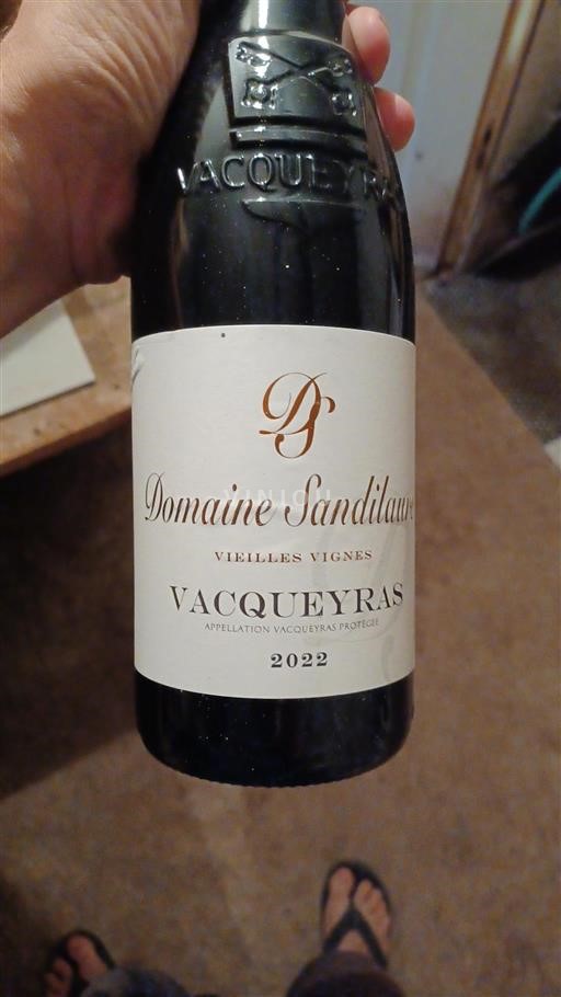 Rhône-dalen Vacqueyras Domaine Sandilau Vielles Vignes 2022