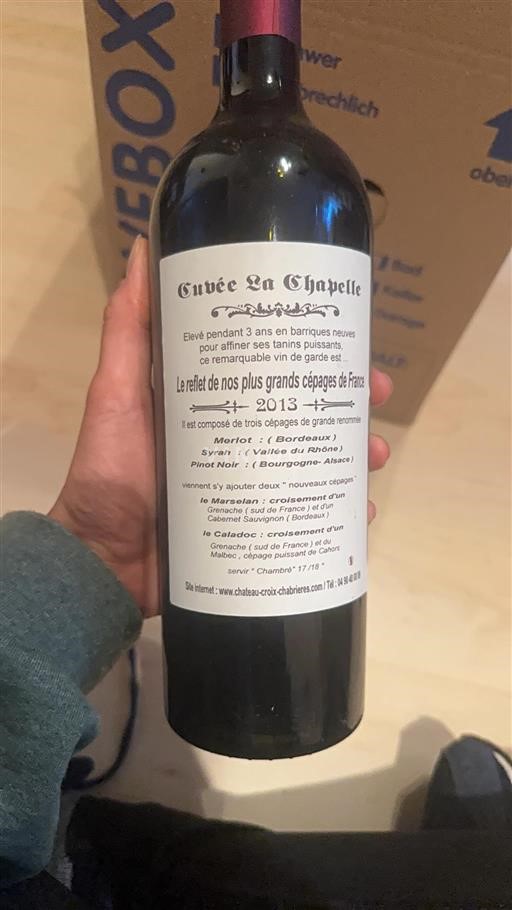 Rhônen laakso Määrittelemätön Château Croix Chabrières La Chapelle 2013