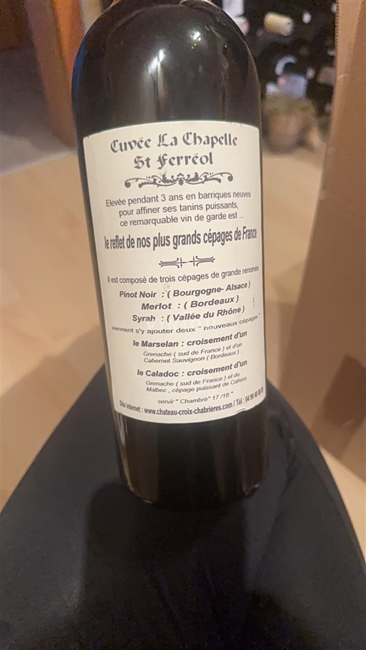 Rhônen laakso Määrittelemätön Château Croix Chabrières La Chapelle St Ferréol 2011