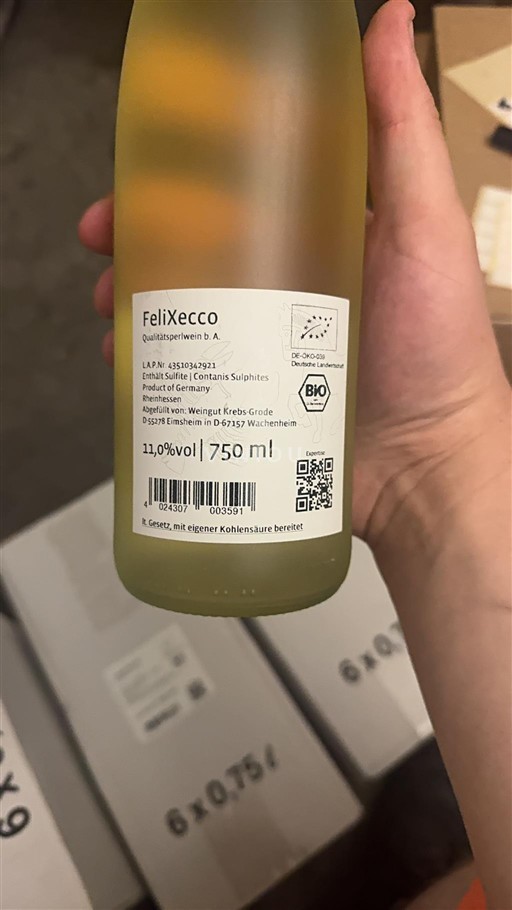 Rheinhessen Not Specified Weingut Krebs-Grode FeliXecco Non-Vintage