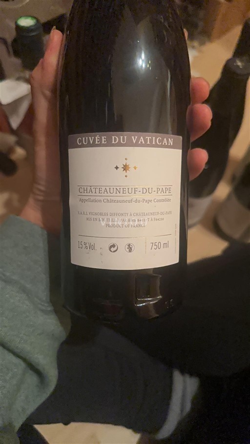 Thung lũng Rhône Châteauneuf-du-pape Vignobles Diffonty du Vatican 2011