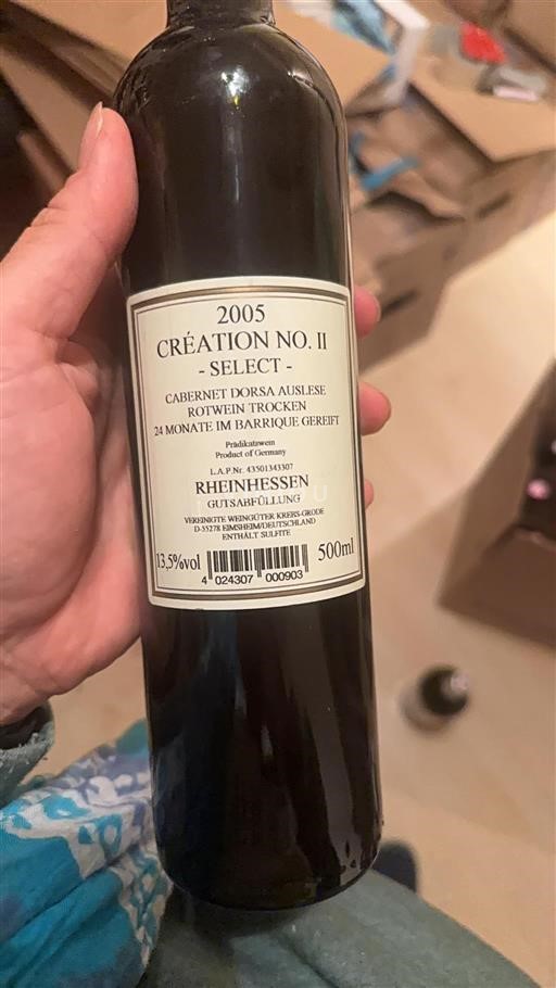 Porenje-Rajna Ni doloceno Verknipte Weingötter Création No. II Select 2005