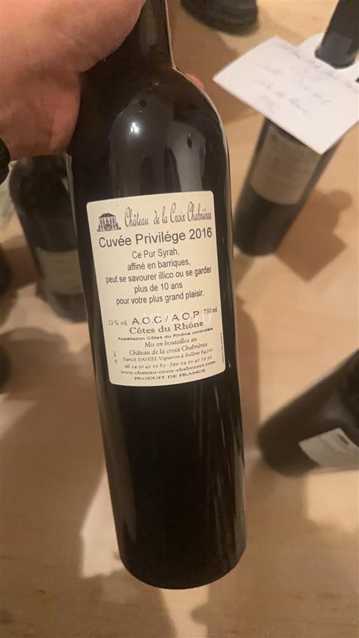 Rhône Valley Côtes-du-Rhône Château La Croix Chabrières Privilège 2016