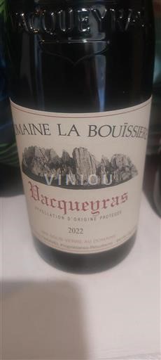 Rhône Valley Vacqueyras Domaine La Bouïssière 2022