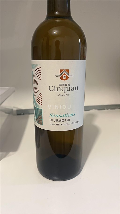 Jugozahod Jurançon Domaine Cinquau Sensations 2022