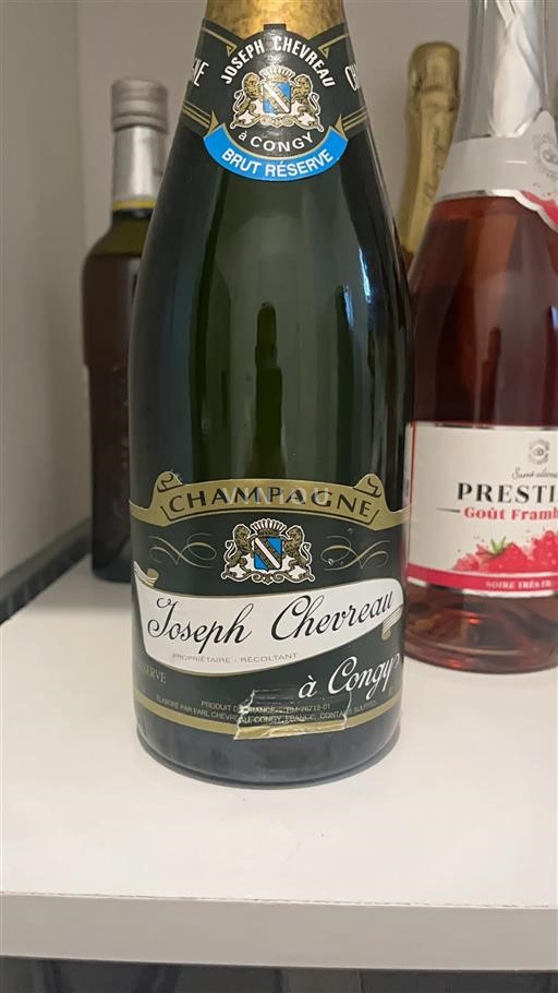 Champaña Champán Joseph Chevreau Brut Réserve Sin añada