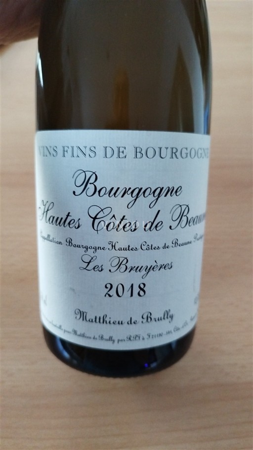 Burgundy Not Specified Matthieu de Brully Les Bruyères 2018