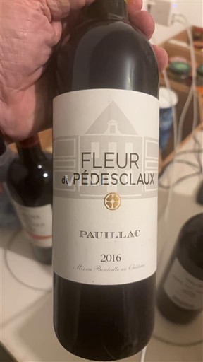 Bordeaux Pauillac Pédesclaux Fleur de Pédesclaux 2016