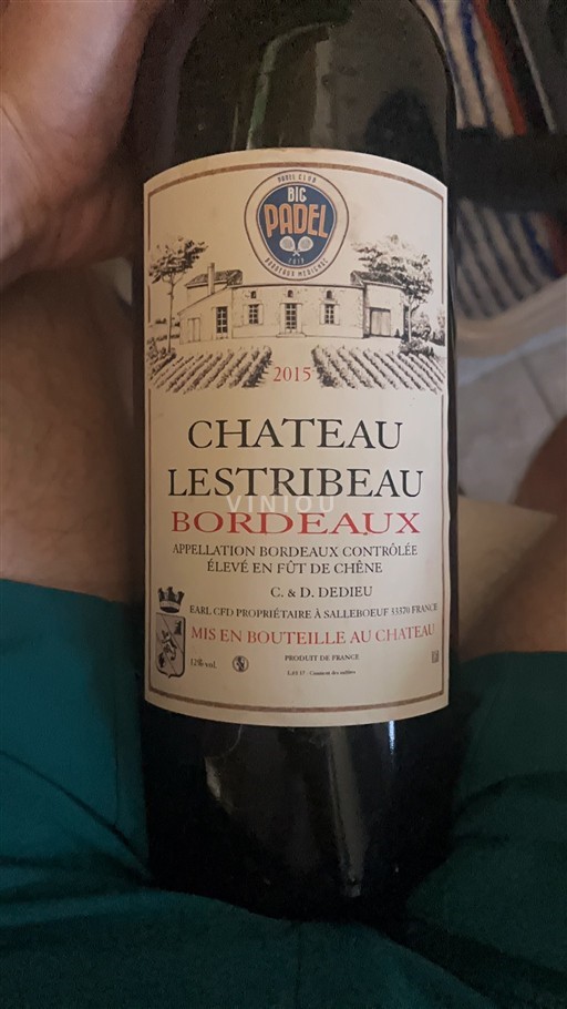 Bordéus Château Lestribeau 2015 2015