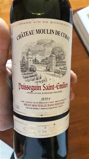 Bordeaux Puisseguin-saint-émilion Château Moulin de Curat 2021