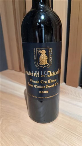 Bordeaux Saint-Émilion Grand Cru Grand Cru Classé Couvent des Jacobins 2005