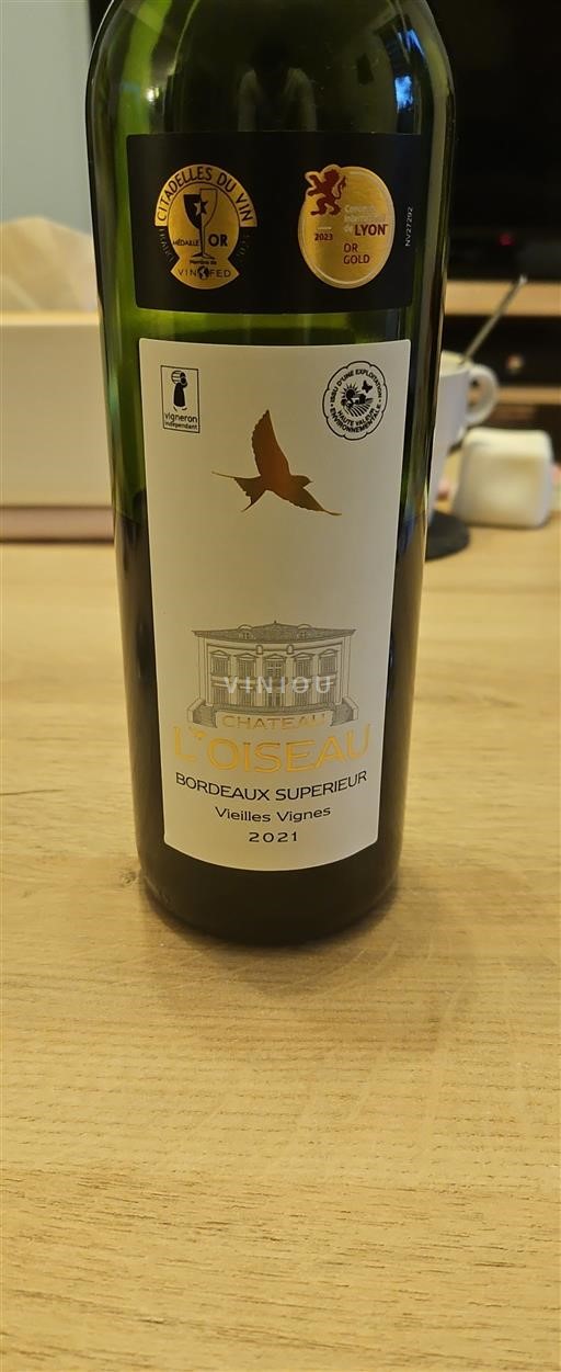Burdeos Bordeaux superior Château L'Oiseau Vieilles Vignes 2021