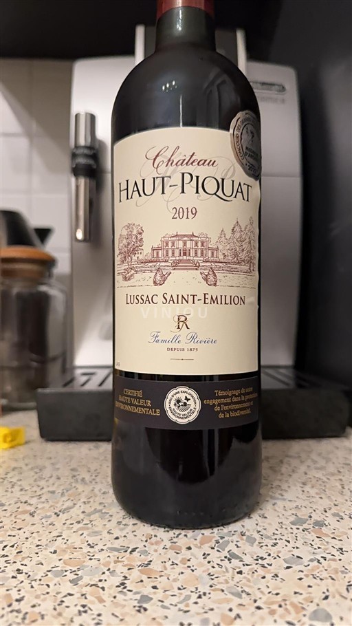 Bordeaux Lussac-saint-émilion Château Haut-Piquat 2019