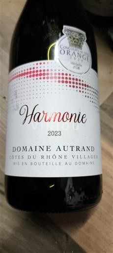 Thung lũng Rhône Côtes-du-rhône-villages Domaine Autrand Harmonie 2023