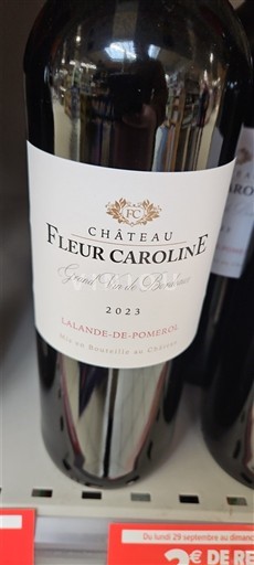 Burdeos Lalande-de-Pomerol Château Fleur Caroline 2023