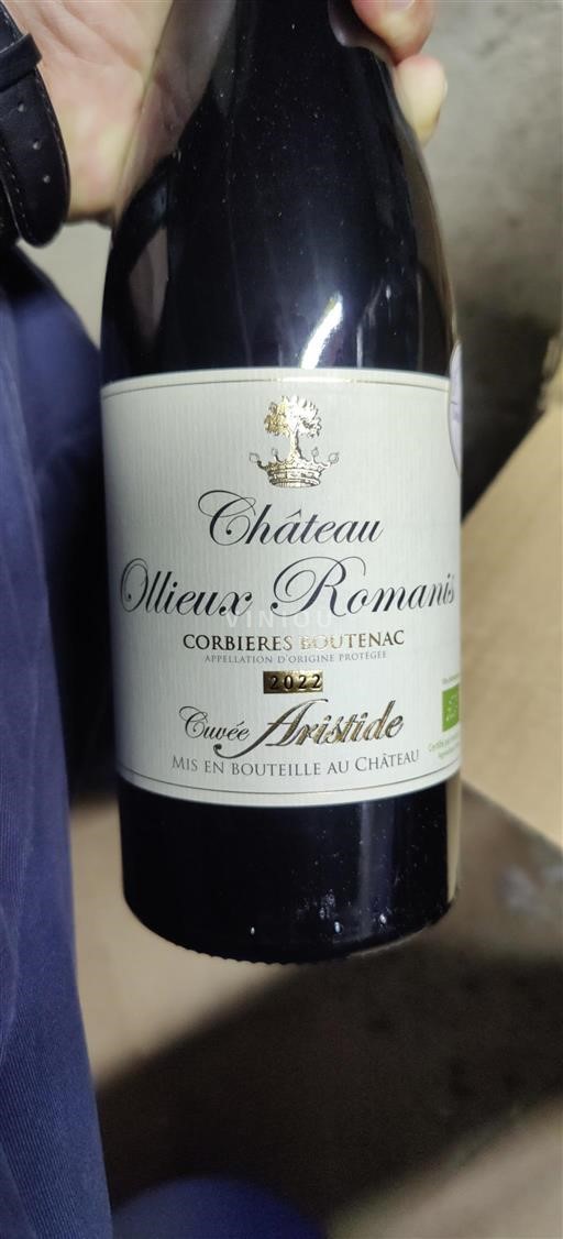 Languedoc Corbières-boutenac Château Ollieux Romanis Aristide 2022