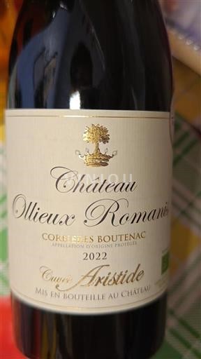 Languedoc Corbières-boutenac Château Ollieux Romanis Aristide 2022