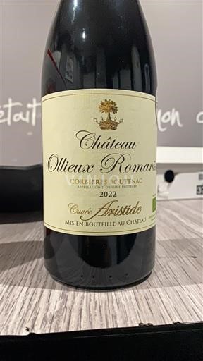 Languedoc Corbières-boutenac Château Ollieux Romanis Aristide 2022