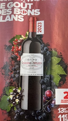 Bordeaux Haut-Médoc Château Chasse-Spleen Héritage 2023