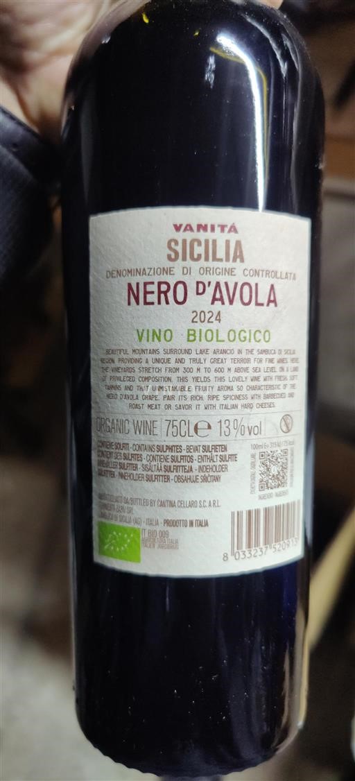 Sicilia Cantina Cellaro Vanità 2024