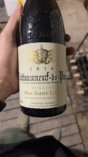 Rona dolina Châteauneuf-du-Pape Domaine Mas Saint Louis 2016