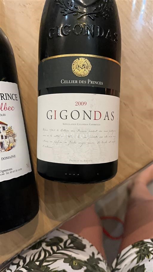 Rhônetal Gigondas Cellier des Princes 2009