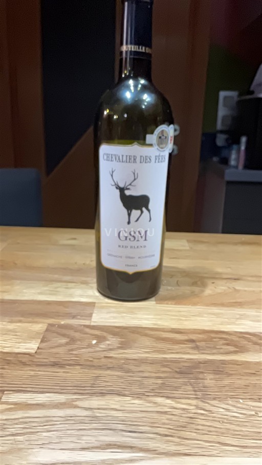 Vin Rouge sec GSM Chevalier des Fées 2023 France Languedoc AOC