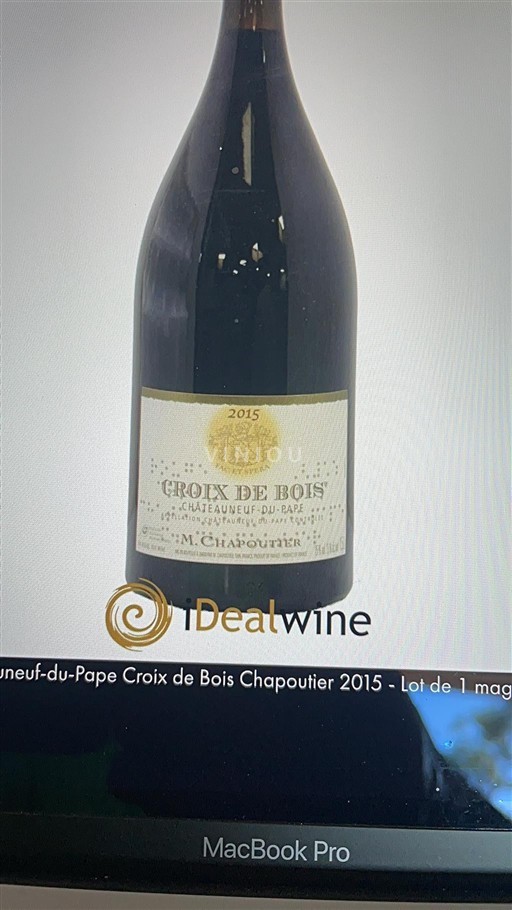 Rhônedalen Châteauneuf-du-Pape M. Chapoutier Croix de Bois 2015