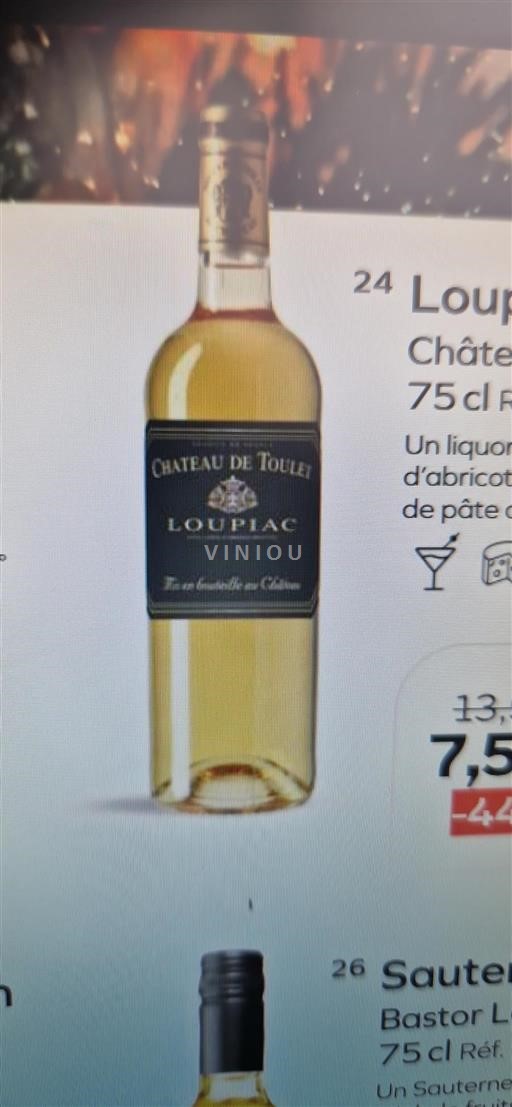 Bordeaux Loupiac Château Toulei Ikke årgangsbestemt