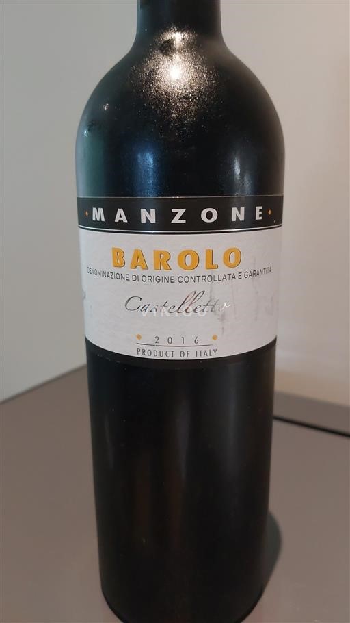 Piedmont Wines Barolo Manzone Castelletto 2016