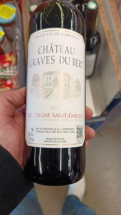 Bordeaux Montagne Saint-Émilion Château Graves du Bert 2021